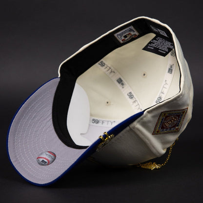 NEW ERA EXCLUSIVE 59FIFTY CHROME/ BLUE BOSTON RED SOX W/ 1936 SIDE PATCH