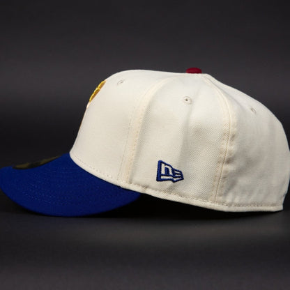 NEW ERA EXCLUSIVE 59FIFTY CHROME/ BLUE PHILADELPHIA PHILLIES W/ HOME OF THE PHILLIES SIDE PATCH
