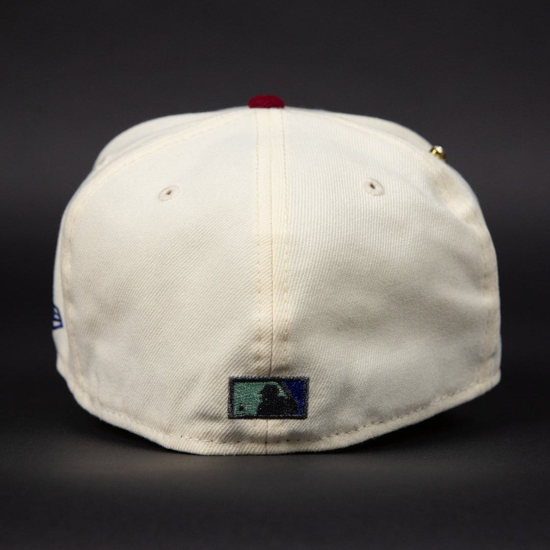 NEW ERA EXCLUSIVE 59FIFTY CHROME/ BLUE PHILADELPHIA PHILLIES W/ HOME OF THE PHILLIES SIDE PATCH
