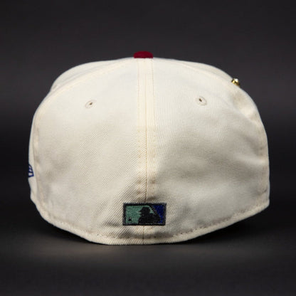 NEW ERA EXCLUSIVE 59FIFTY CHROME/ BLUE PHILADELPHIA PHILLIES W/ HOME OF THE PHILLIES SIDE PATCH