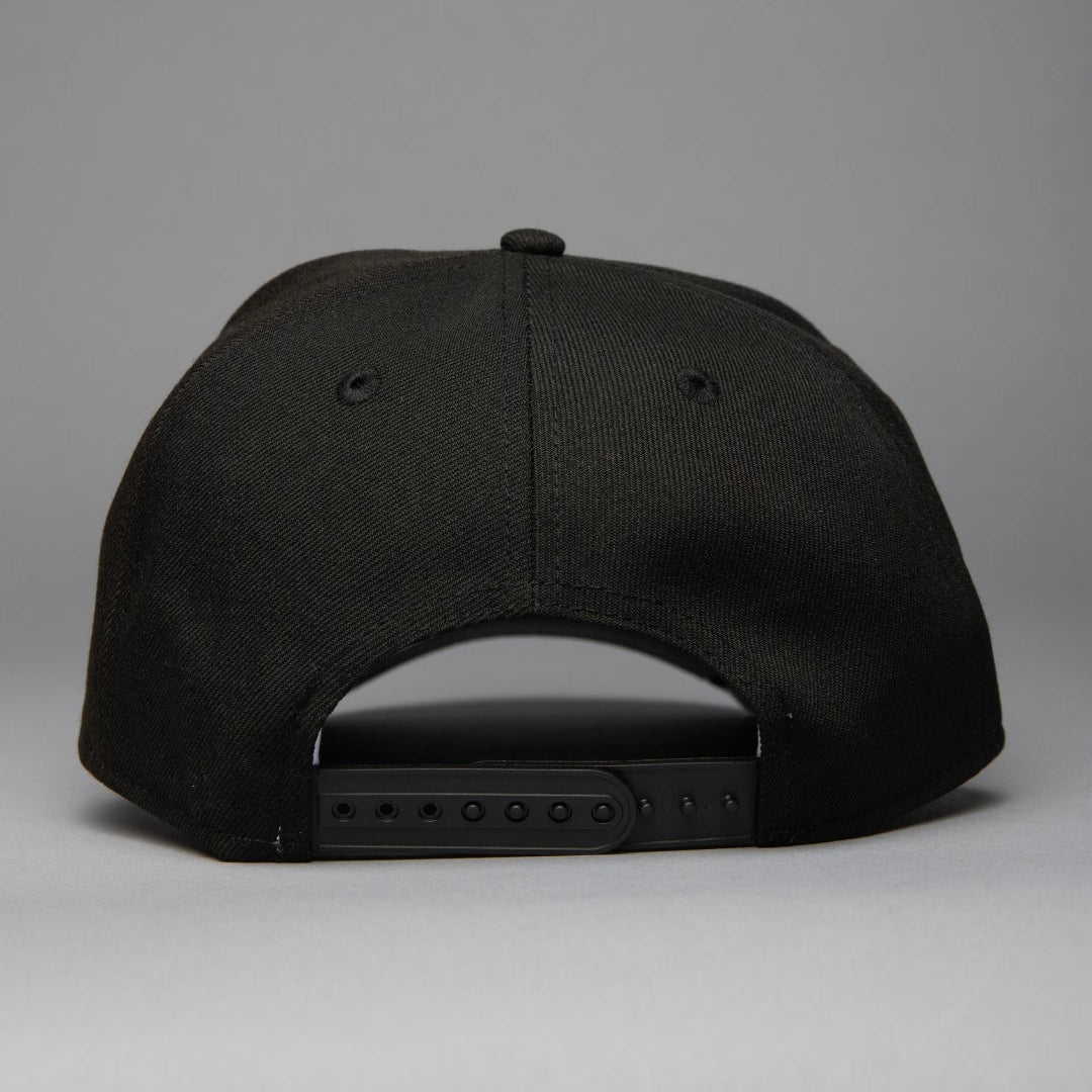 NEW ERA 9FIFTY A-FRAME BLACK TORONTO BLUE JAYS SNAPBACK W/ FLORAL EMBROIDERY + WORLD SERIES SIDE PATCH
