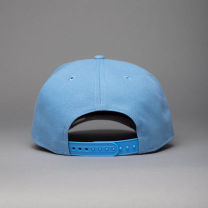 NEW ERA 9FIFTY A-FRAME ICY BLUE LOS ANGELES DODGERS W/ 2020 WORLD SERIES SIDE PATCH
