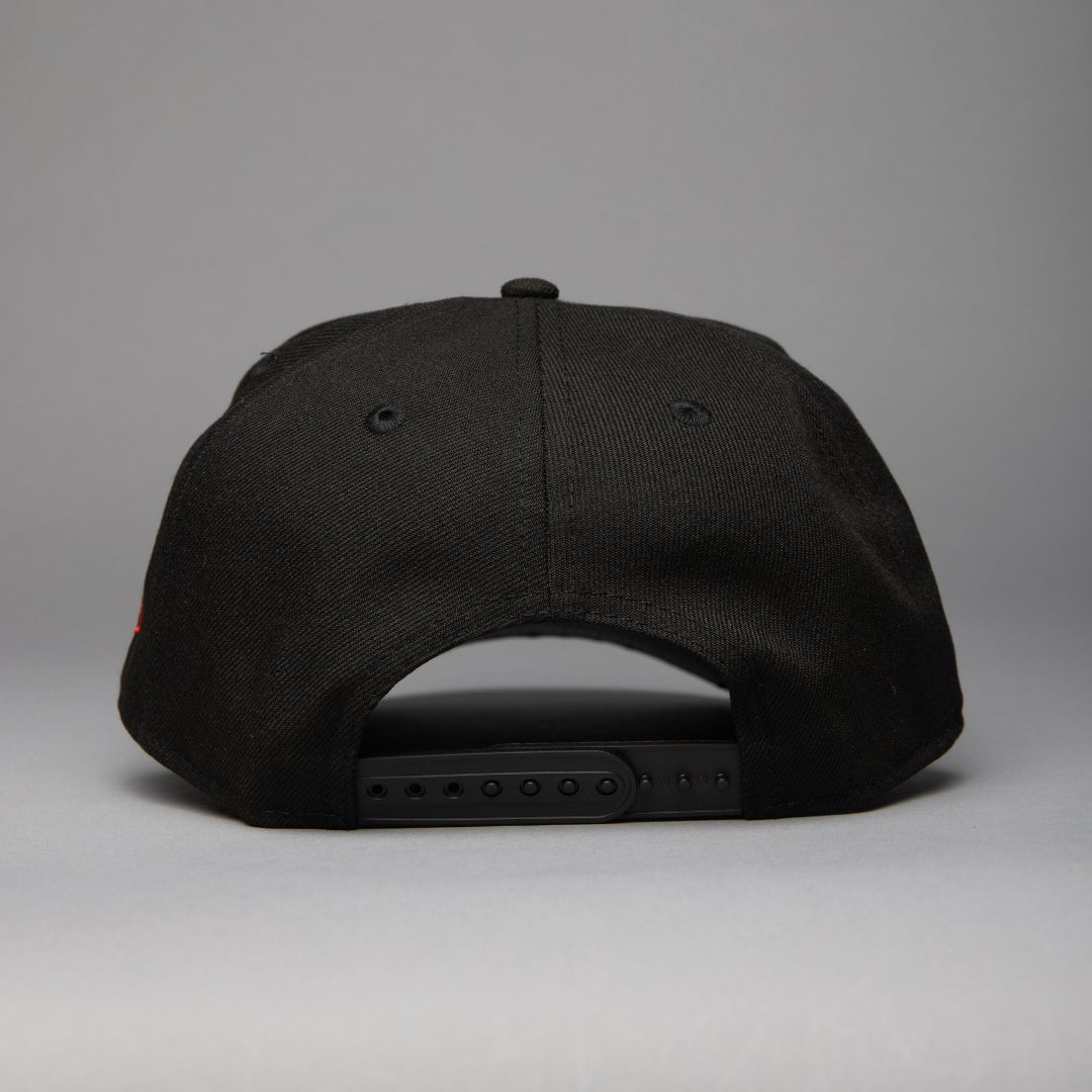 NEW ERA 9FIFTY A-FRAME BLACK LOS ANGELES DODGERS SNAPBACK W/ 60TH ANNIVERSARY SIDE PATCH