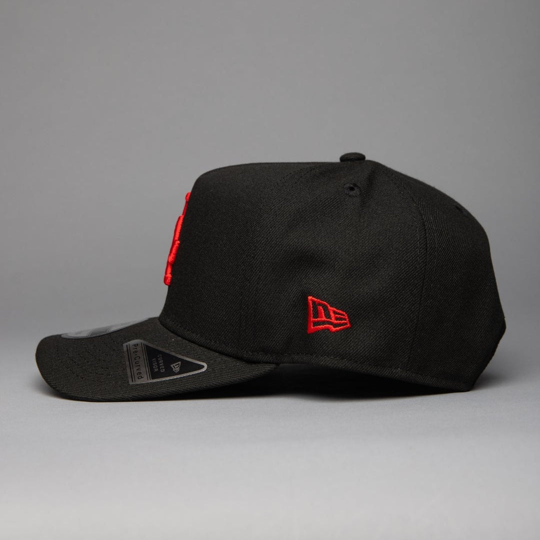 NEW ERA 9FIFTY A-FRAME BLACK LOS ANGELES DODGERS SNAPBACK W/ 60TH ANNIVERSARY SIDE PATCH