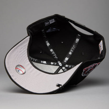 NEW ERA 9FIFTY A-FRAME BLACK LOS ANGELES DODGERS SNAPBACK W/ 60TH ANNIVERSARY SIDE PATCH