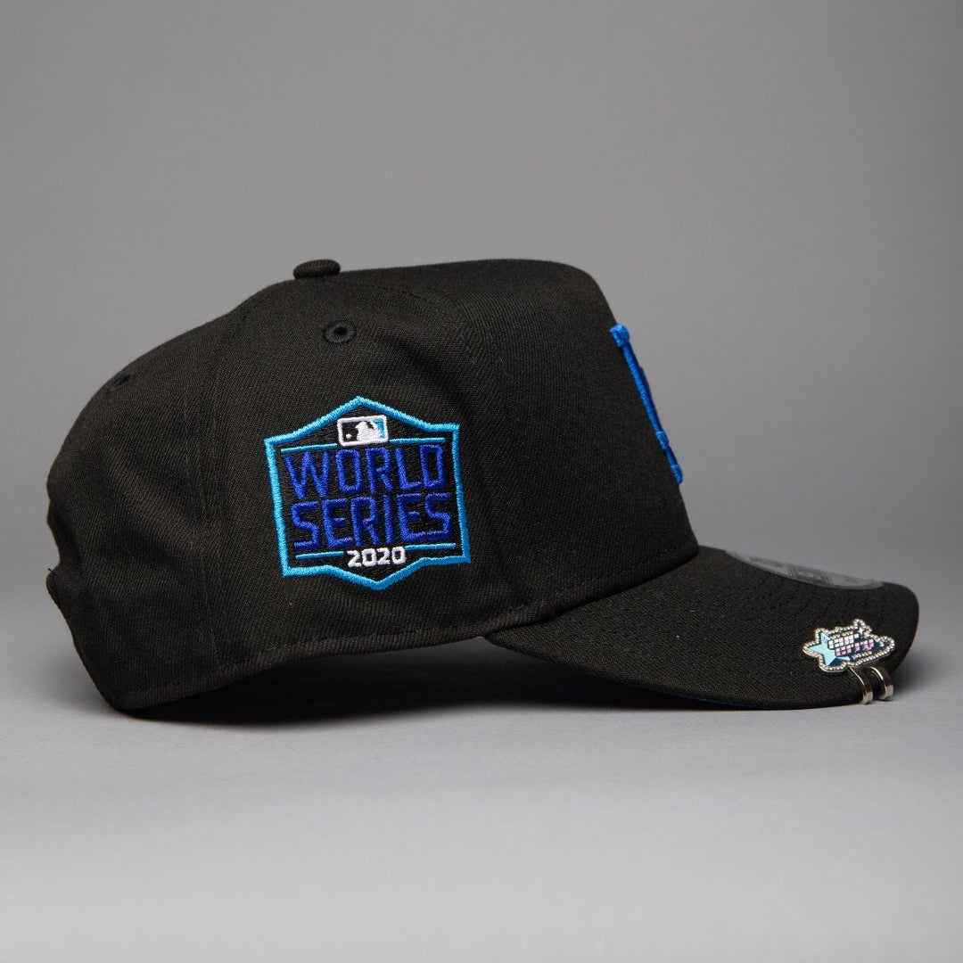 NEW ERA 9FIFTY A-FRAME BLACK LOS ANGELES DODGERS W/ 2020 WORLD SERIES SIDE PATCH