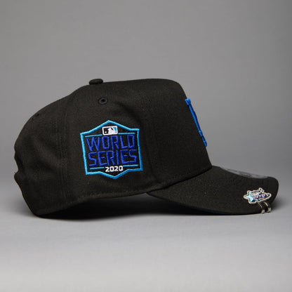 NEW ERA 9FIFTY A-FRAME BLACK LOS ANGELES DODGERS W/ 2020 WORLD SERIES SIDE PATCH