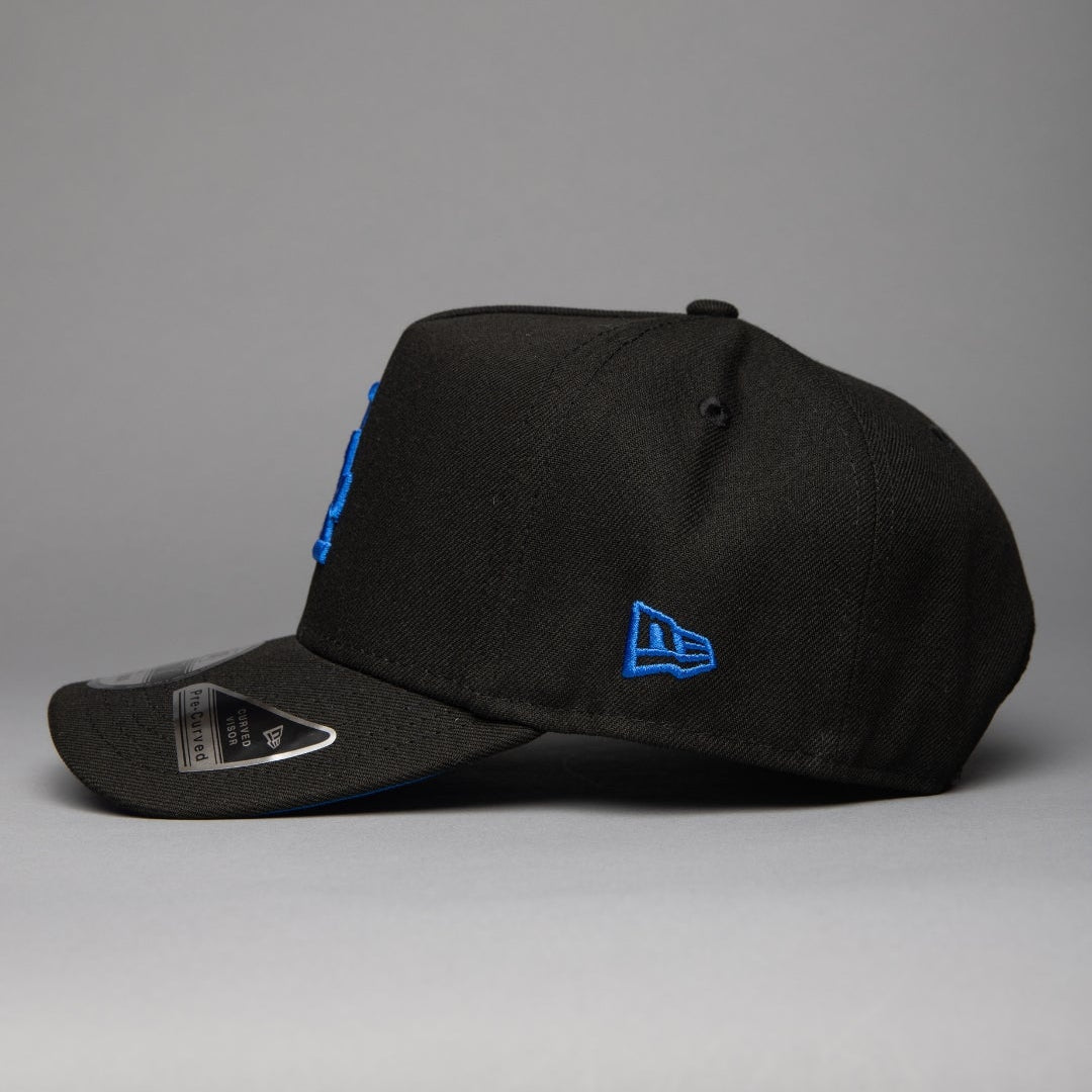 NEW ERA 9FIFTY A-FRAME BLACK LOS ANGELES DODGERS W/ 2020 WORLD SERIES SIDE PATCH
