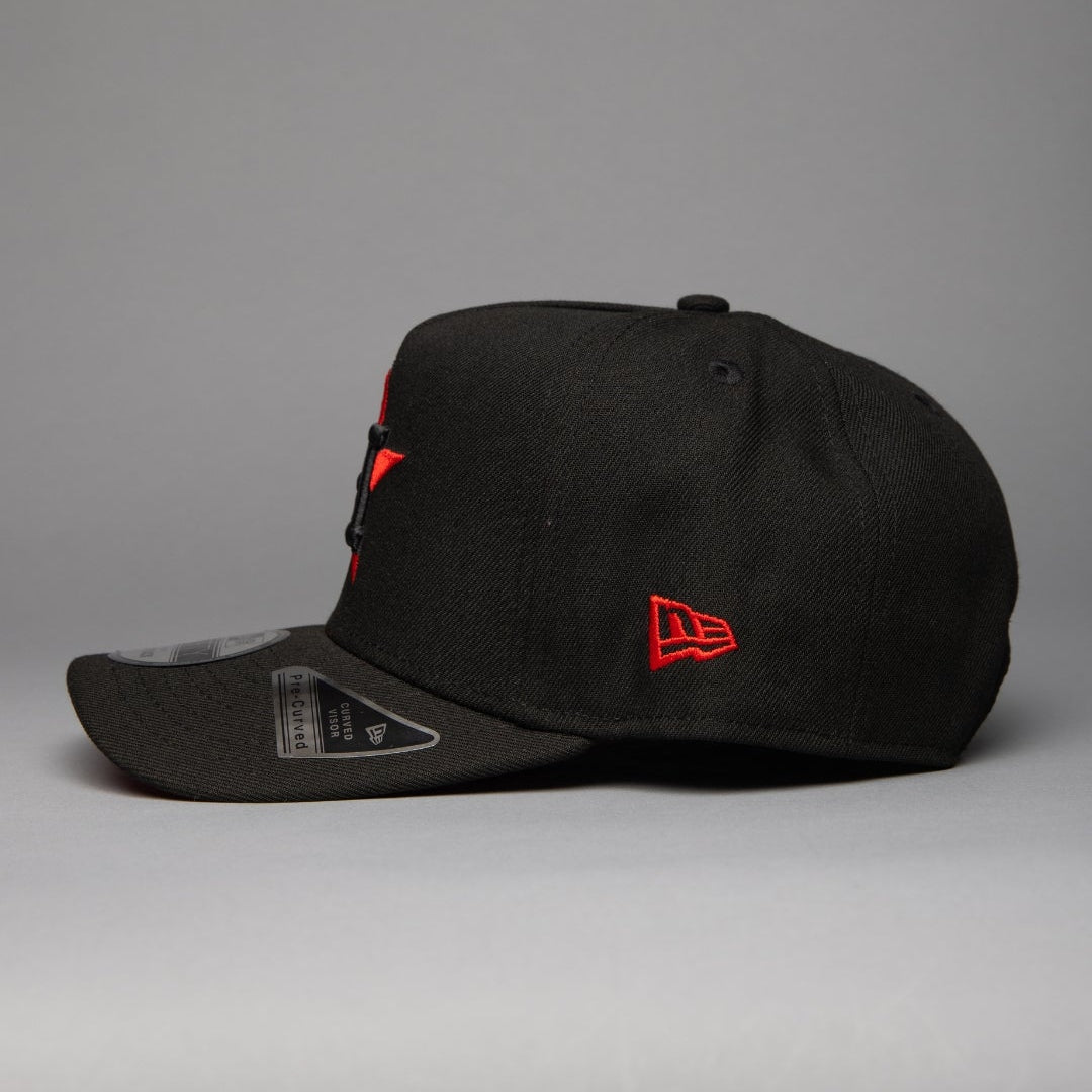 NEW ERA 9FIFTY A-FRAME BLACK HOUSTON ASTROS SNAPBACK W/ 1986 ALL STAR GAME SIDE PATCH