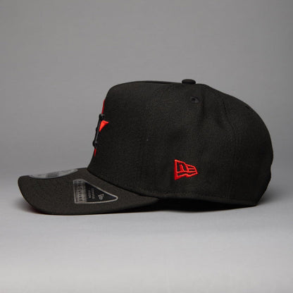 NEW ERA 9FIFTY A-FRAME BLACK HOUSTON ASTROS SNAPBACK W/ 1986 ALL STAR GAME SIDE PATCH