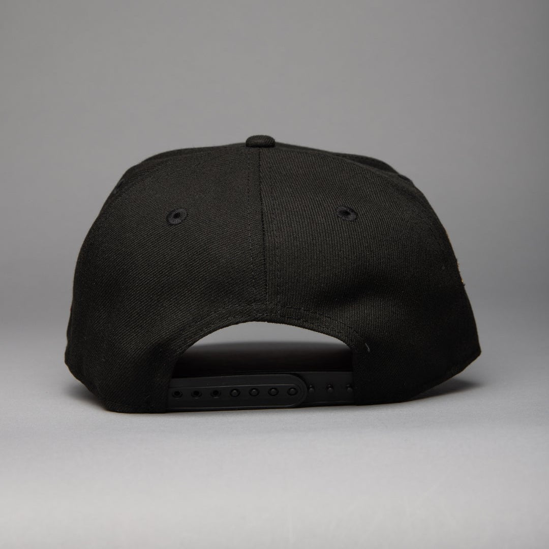 NEW ERA 9FIFTY A-FRAME BLACK ANAHEIM ANGELS SNAPBACK W/ WORLD CHAMPIONS SIDE PATCH