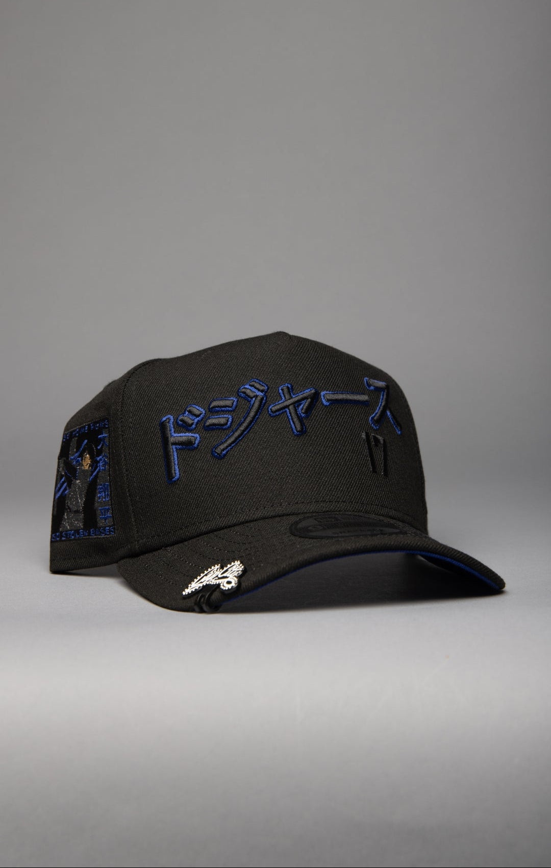 NEW ERA 9FIFTY A-FRAME BLACKED OUT LOS ANGELES DODGERS JAPANESE SCRIPT W/ SHOHEI OHTANI 50-50 CLUB SIDE PATCH