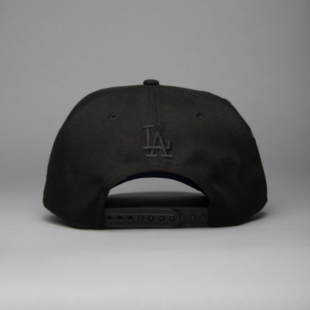 NEW ERA 9FIFTY A-FRAME BLACKED OUT LOS ANGELES DODGERS JAPANESE SCRIPT W/ SHOHEI OHTANI 50-50 CLUB SIDE PATCH