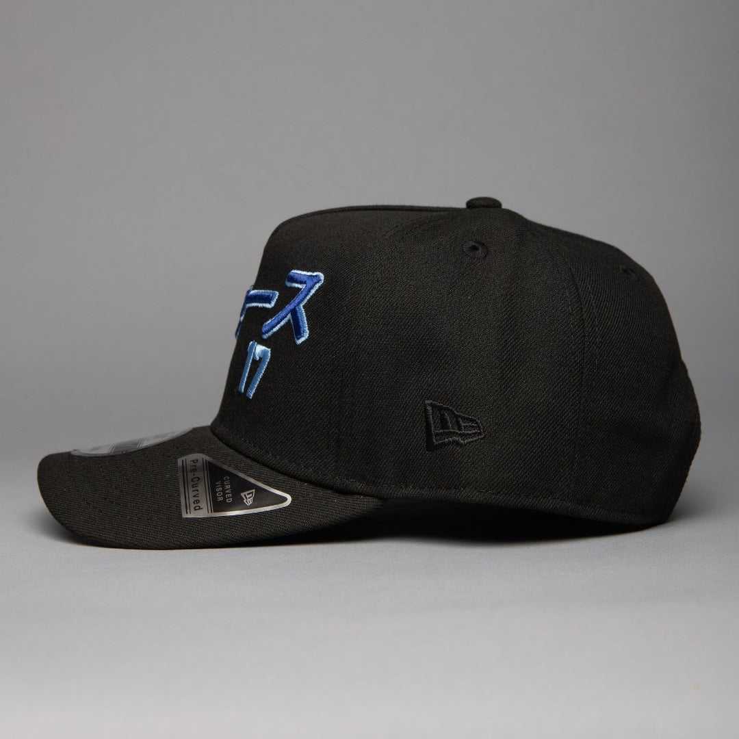 NEW ERA 9FIFTY A-FRAME BLACK LOS ANGELES DODGERS JAPANESE SCRIPT W/ SHOHEI OHTANI 50-50 CLUB SIDE PATCH