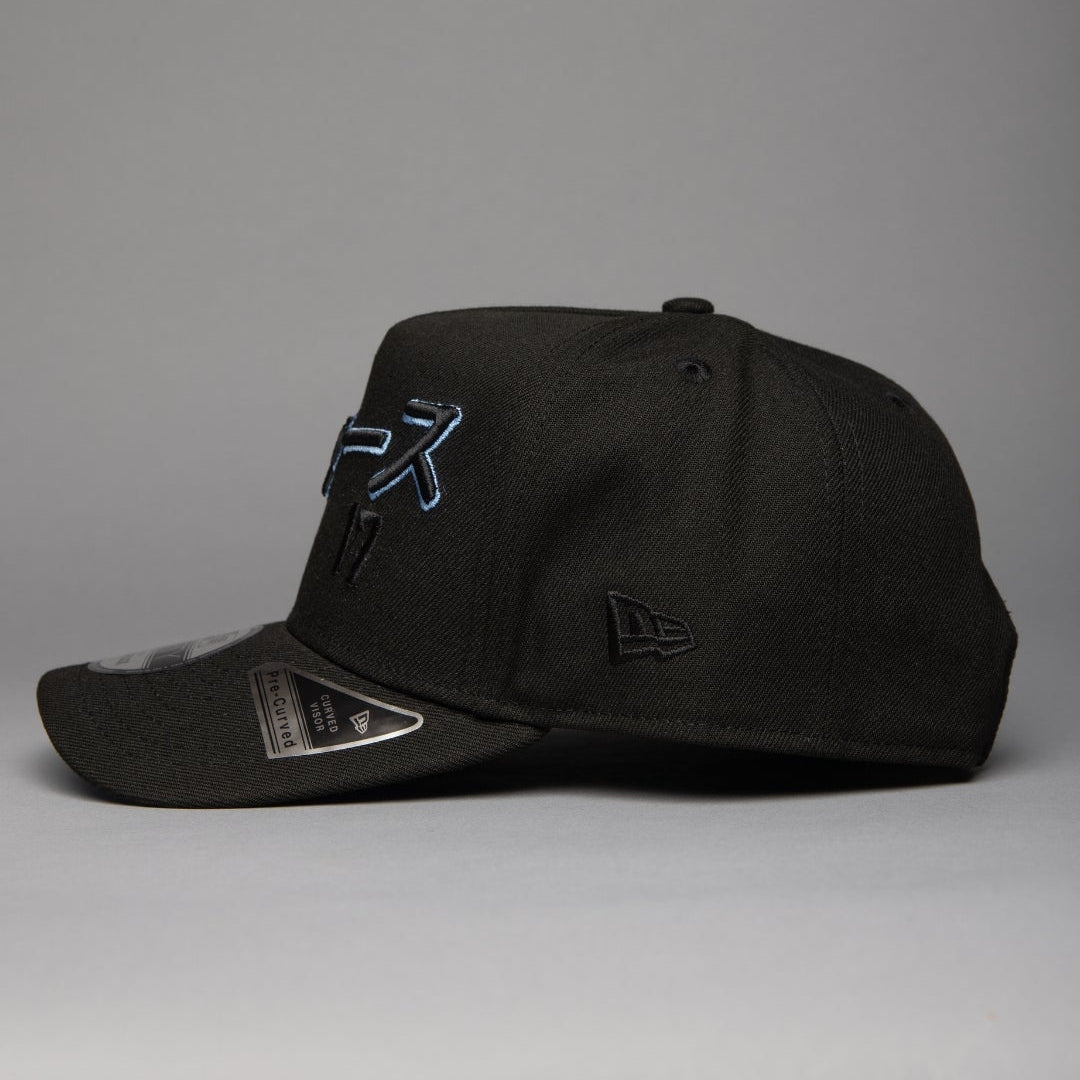 NEW ERA 9FIFTY A-FRAME BLACKED OUT LOS ANGELES DODGERS JAPANESE SCRIPT W/ SHOHEI OHTANI 50-50 CLUB SIDE PATCH
