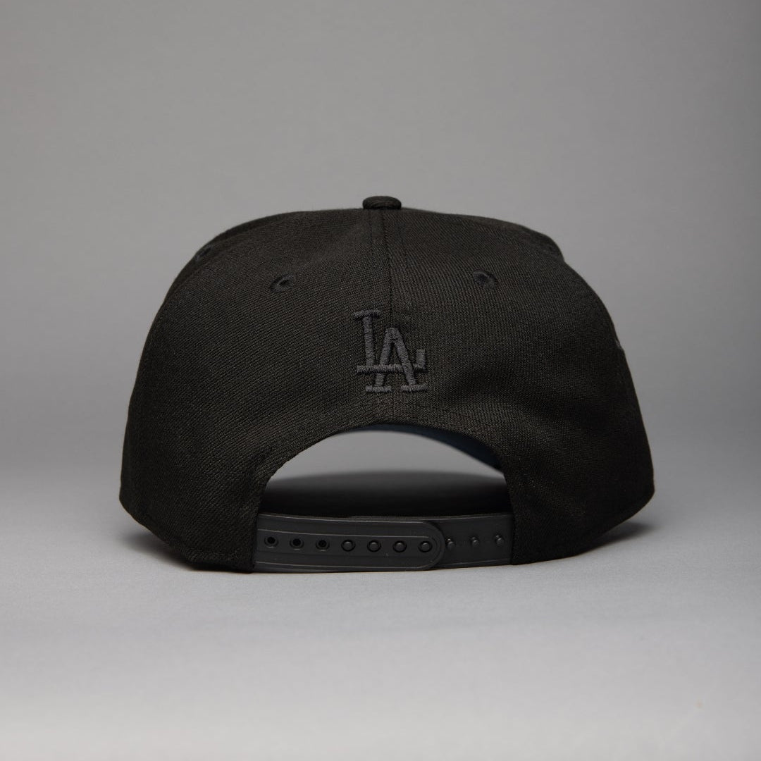 NEW ERA 9FIFTY A-FRAME BLACKED OUT LOS ANGELES DODGERS JAPANESE SCRIPT W/ SHOHEI OHTANI 50-50 CLUB SIDE PATCH