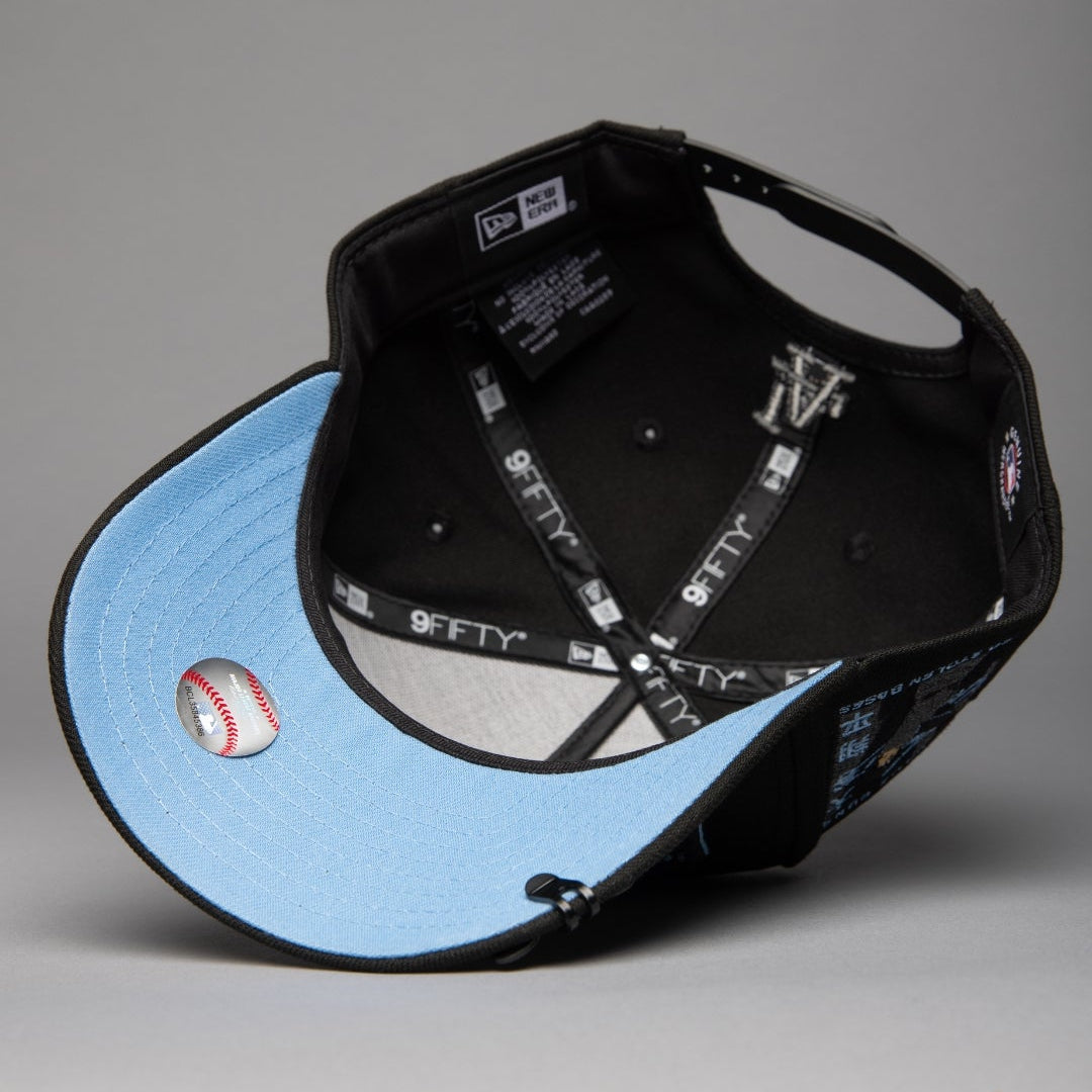 NEW ERA 9FIFTY A-FRAME BLACKED OUT LOS ANGELES DODGERS JAPANESE SCRIPT W/ SHOHEI OHTANI 50-50 CLUB SIDE PATCH