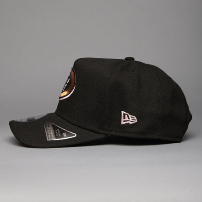 NEW ERA 9FIFTY A-FRAME BLACK ARIZONA DIAMONDBACKS SNAPBACK W/ 1998 INAUGURAL SEASON SIDE PATCH