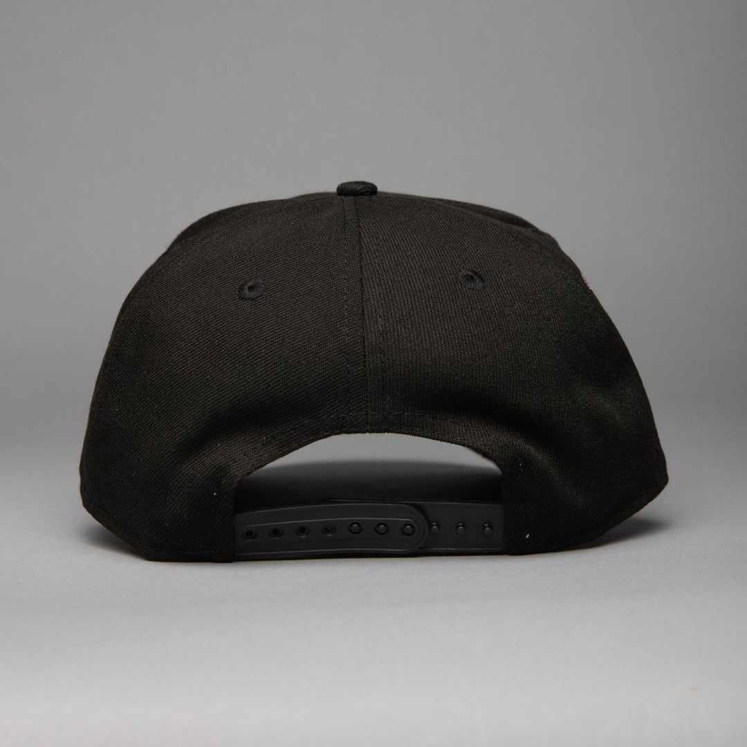NEW ERA 9FIFTY A-FRAME BLACK ARIZONA DIAMONDBACKS SNAPBACK W/ 1998 INAUGURAL SEASON SIDE PATCH