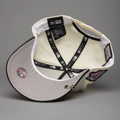 NEW ERA 9FIFTY A-FRAME CHROME/BLACK TAMPA BAY RAYS SNAPBACK W/ 10TH ANNIVERSARY SIDE PATCH