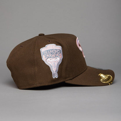 NEW ERA 9FIFTY A-FRAME BROWN ARIZONA DIAMONDBACKS SNAPBACK W/ 1998 INAUGURAL SEASON SIDE PATCH