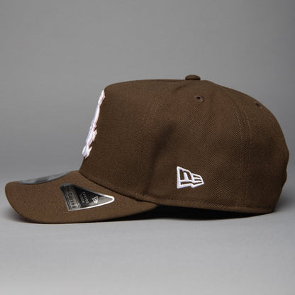 NEW ERA 9FIFTY A-FRAME BROWN CHICAGO WHITE SOX SNAPBACK W/ 75TH ANNIVERSARY SIDE PATCH