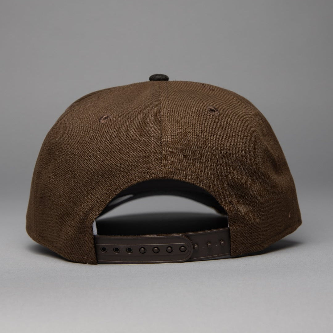 NEW ERA 9FIFTY A-FRAME BROWN/BLACK CHICAGO WHITE SOX SNAPBACK W/ ALL STAR YEARS SIDE PATCH