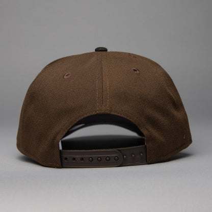 NEW ERA 9FIFTY A-FRAME BROWN/BLACK CHICAGO WHITE SOX SNAPBACK W/ ALL STAR YEARS SIDE PATCH