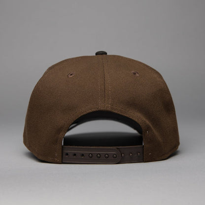 NEW ERA 9FIFTY A-FRAME BROWN/BLACK ARIZONA DIAMONDBACKS SNAPBACK W/ 1998 INAUGURAL SEASON SIDE PATCH
