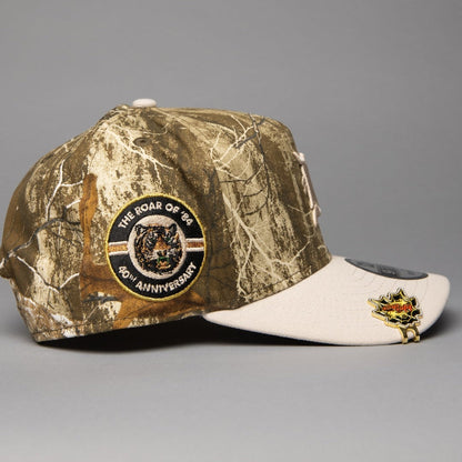 NEW ERA 9FIFTY A-FRAME REALTREE DETROIT TIGERS W/ 40TH ANNIVERSARY SIDE PATCH