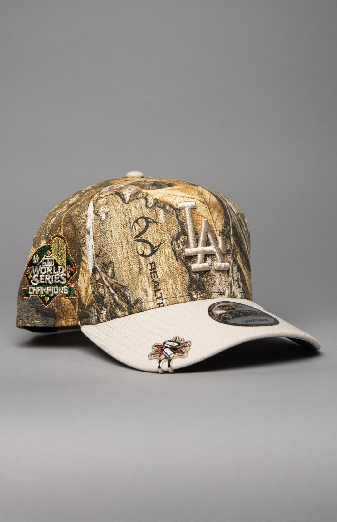 NEW ERA 9FIFTY A-FRAME REALTREE LOS ANGELES DODGERS W/ WORLD SERIES CHAMPIONS SIDE PATCH