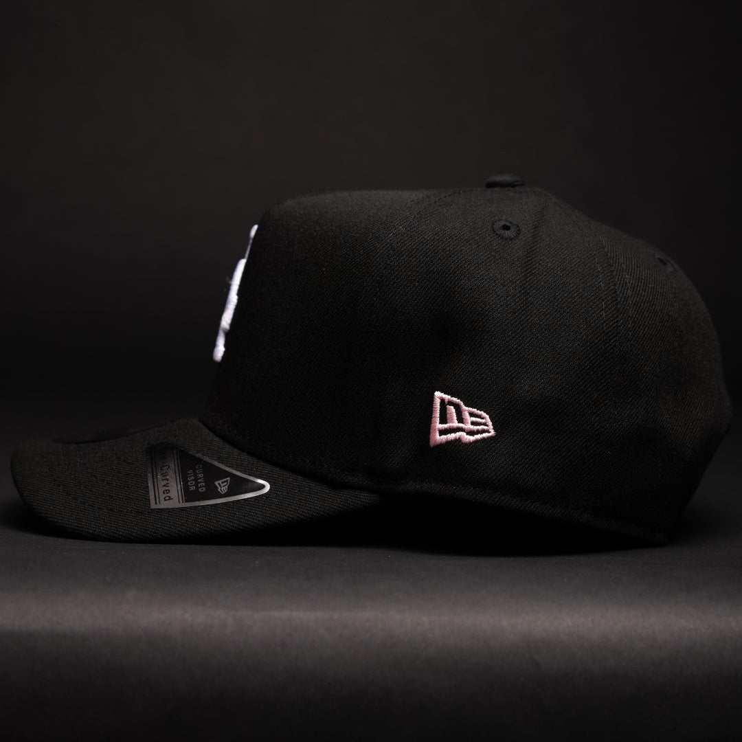 NEW ERA 9FIFTY A-FRAME BLACK LOS ANGELES DODGERS SNAPBACK W/ 60TH ANNIVERSARY SIDE PATCH