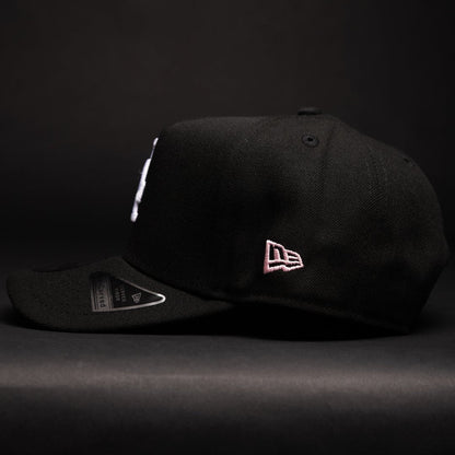 NEW ERA 9FIFTY A-FRAME BLACK LOS ANGELES DODGERS SNAPBACK W/ 60TH ANNIVERSARY SIDE PATCH