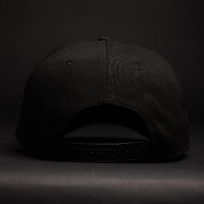 NEW ERA 9FIFTY A-FRAME BLACK LOS ANGELES KINGS SCRIPT SNAPBACK W/ 2012 NHL CHAMPIONS SIDE PATCH