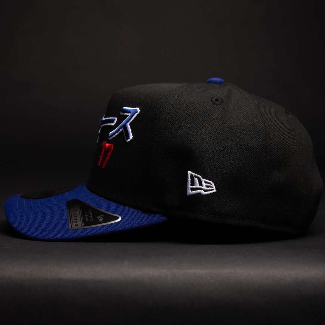 NEW ERA 9FIFTY A-FRAME BLACK/BLUE LOS ANGELES DODGERS JAPANESE SCRIPT W/ SHOHEI OHTANI SIDE PATCH