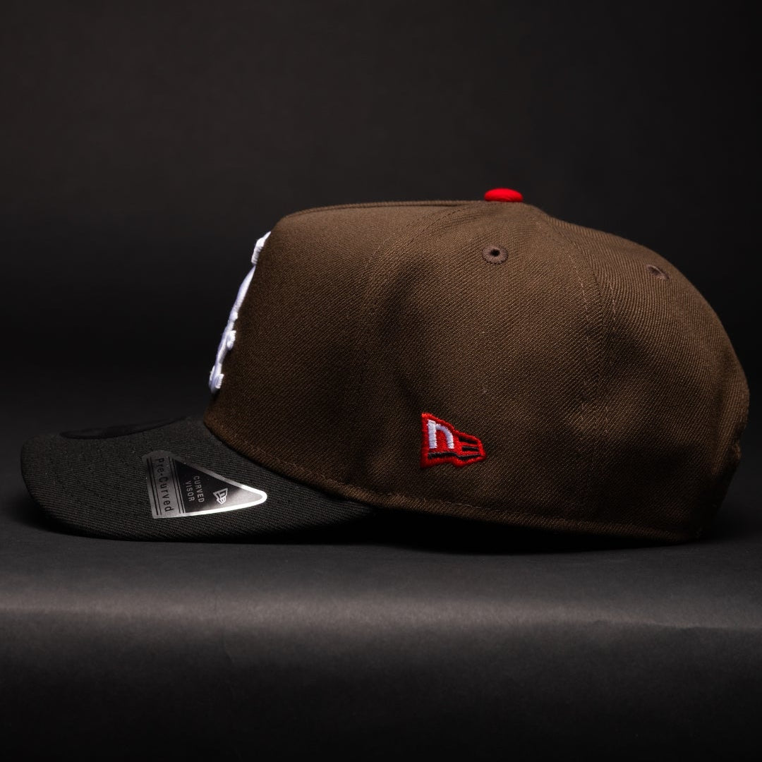 NEW ERA 9FIFTY A-FRAME BROWN/BLACK CHICAGO WHITE SOX SNAPBACK W/ ALL STAR YEARS SIDE PATCH