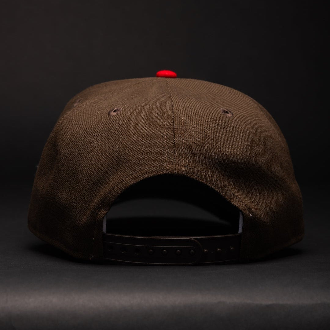 NEW ERA 9FIFTY A-FRAME BROWN/BLACK CHICAGO WHITE SOX SNAPBACK W/ ALL STAR YEARS SIDE PATCH