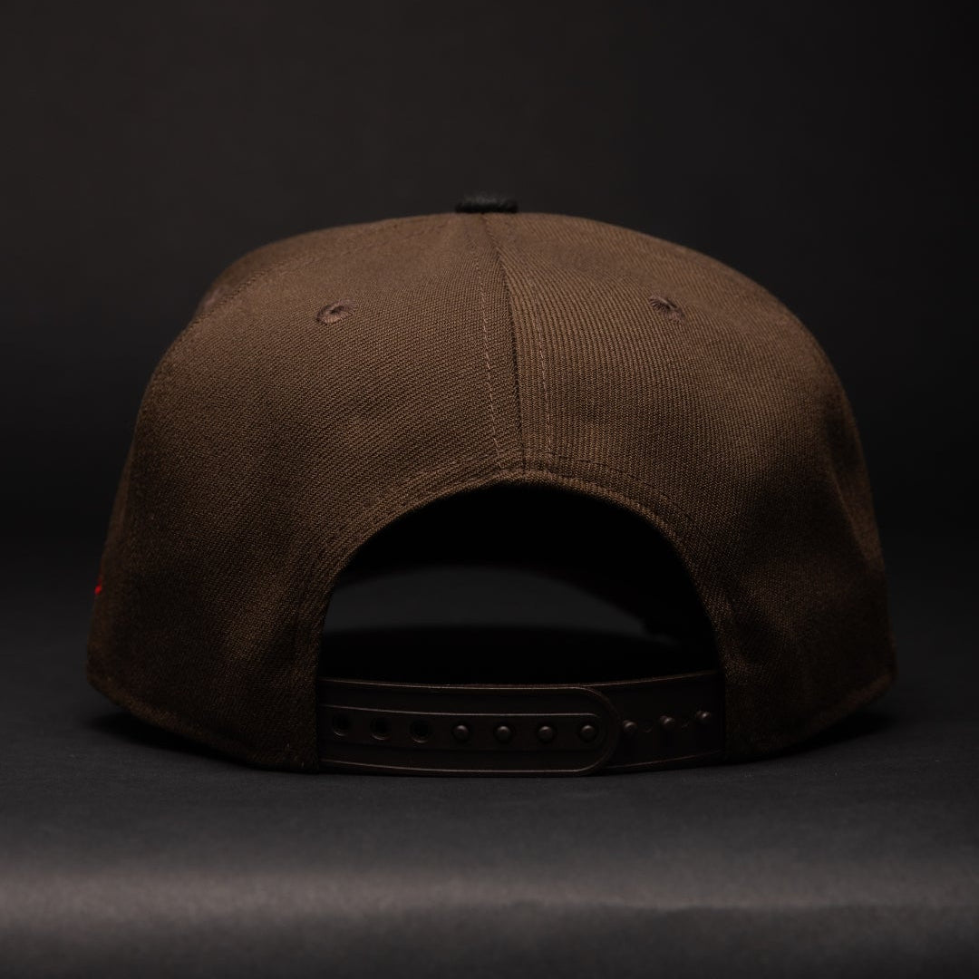 NEW ERA 9FIFTY A-FRAME BROWN/BLACK HOUSTON ASTROS SNAPBACK W/ ASTRODOME SIDE PATCH