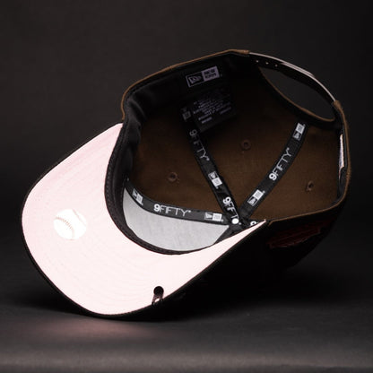 NEW ERA 9FIFTY A-FRAME BROWN/BLACK HOUSTON ASTROS SNAPBACK W/ ASTRODOME SIDE PATCH