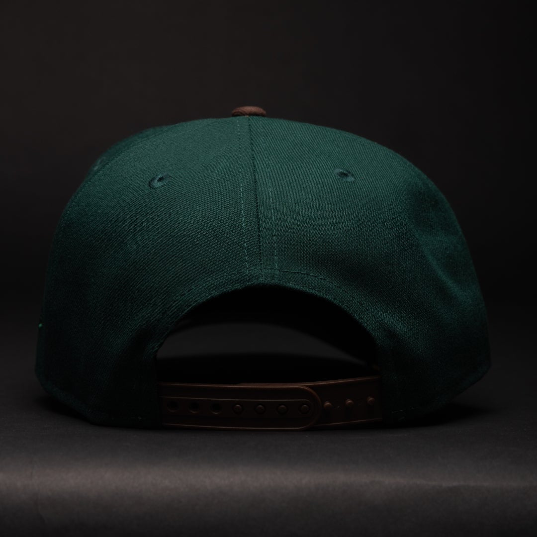 NEW ERA 9FIFTY A-FRAME FOREST GREEN/BROWN NEW YORK YANKEES W/ YANKEE STADIUM SIDE PATCH