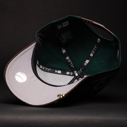 NEW ERA 9FIFTY A-FRAME FOREST GREEN/BROWN NEW YORK YANKEES W/ YANKEE STADIUM SIDE PATCH