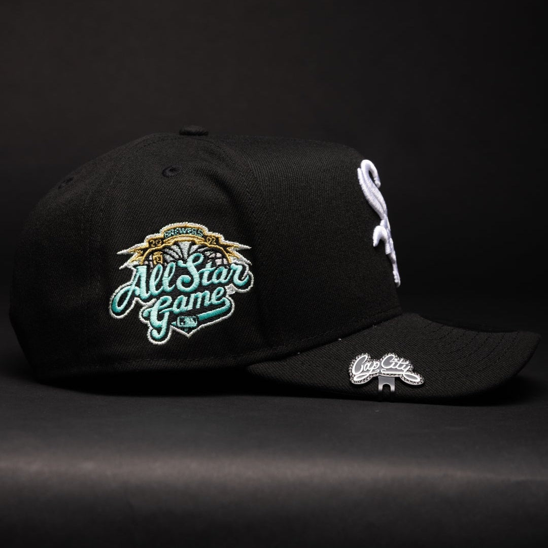 NEW ERA 9FIFTY A-FRAME BLACK CHICAGO WHITE SOX SNAPBACK W/ ALL STAR GAME SIDE PATCH