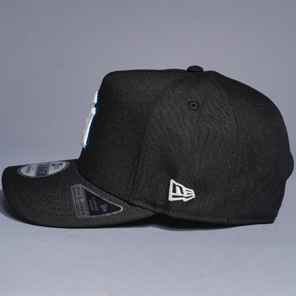 NEW ERA 9FIFTY A-FRAME BLACK NEW YORK YANKEES SNAPBACK W/ 100TH SEASON SIDE PATCH