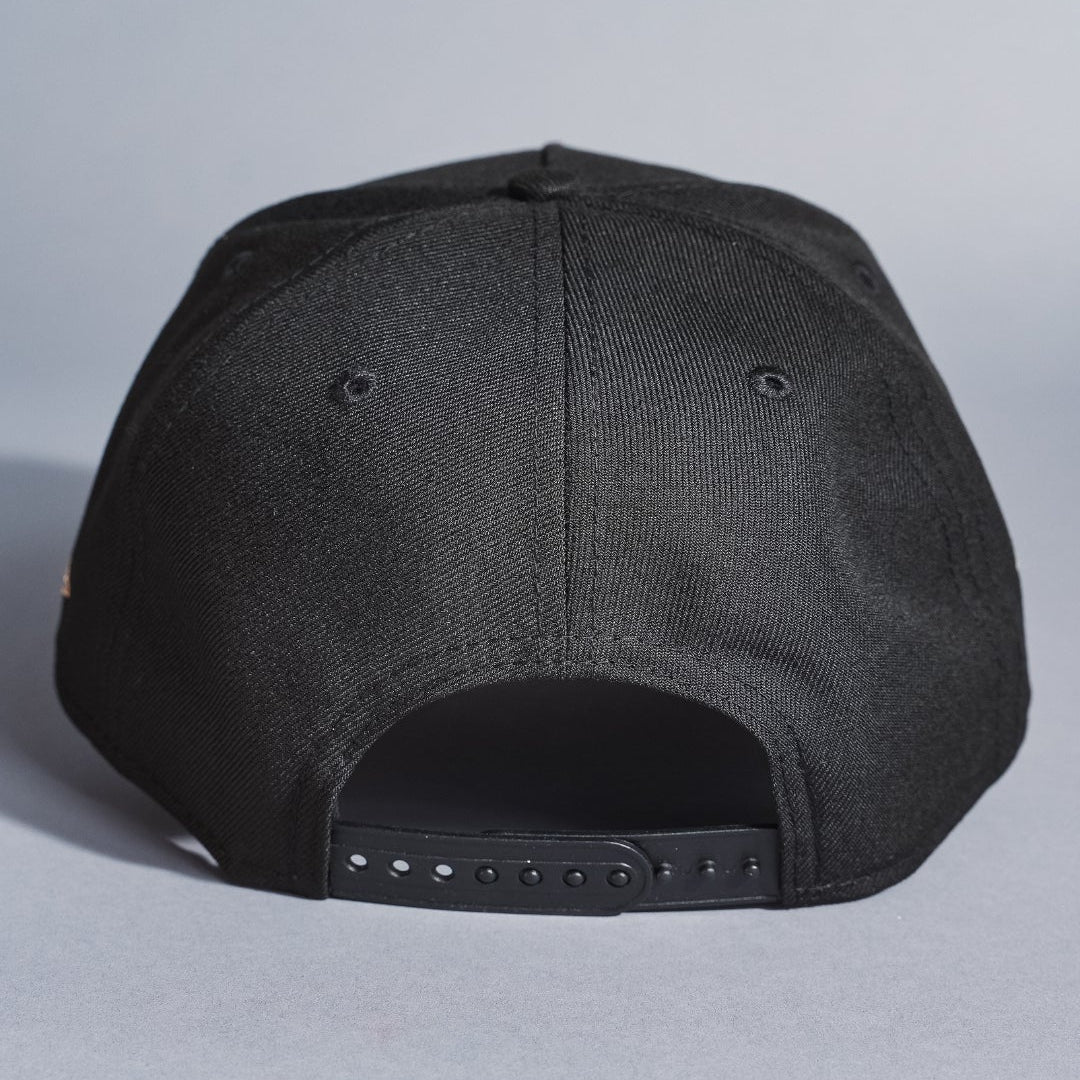 NEW ERA 9FIFTY A-FRAME BLACK DETROIT TIGERS SNAPBACK W/ SIDE PATCH