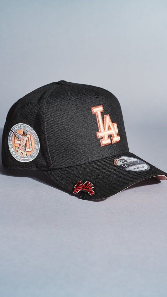 NEW ERA 9FIFTY A-FRAME BLACK LOS ANGELES DODGERS SNAPBACK W/ SHOHEI OHTANI SIDE PATCH