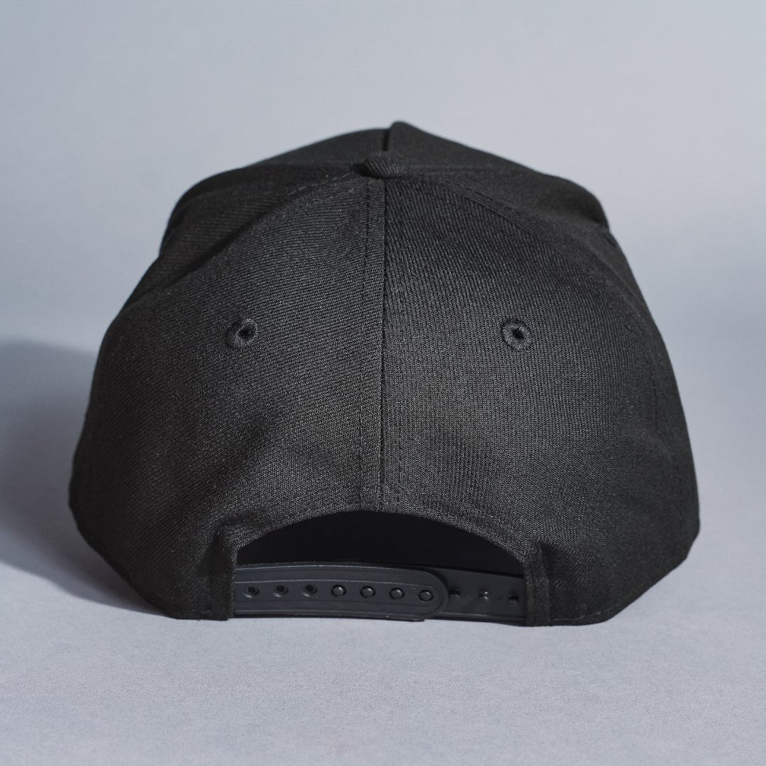 NEW ERA 9FIFTY A-FRAME BLACK LOS ANGELES DODGERS SNAPBACK W/ OUTLINE + WORLD SERIES CHAMPIONS SIDE PATCH