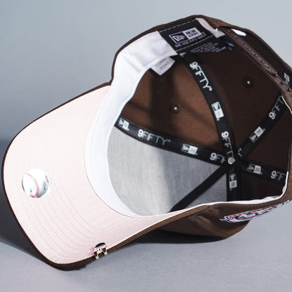 NEW ERA 9FIFTY A-FRAME BROWN HOUSTON ASTROS SNAPBACK W/ 45TH ANNIVERSARY SIDE PATCH