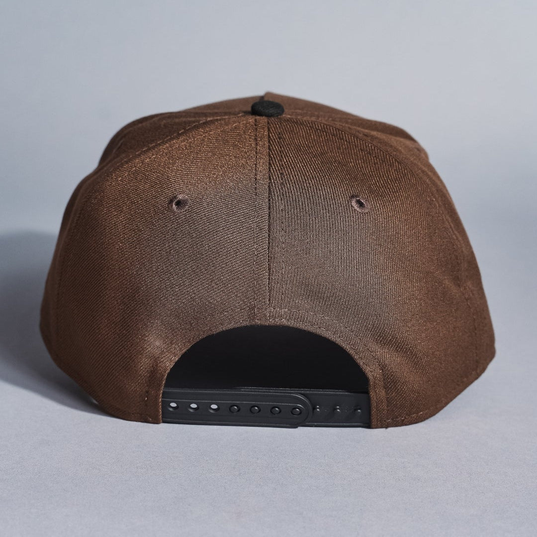 NEW ERA 9FIFTY A-FRAME BROWN/BLACK LOS ANGELES DODGERS JAPANESE SCRIPT W/ "SHOHEI OHTANI" SIDE PATCH