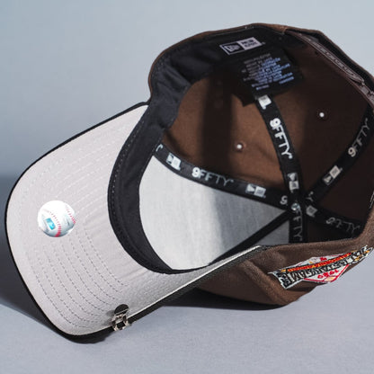 NEW ERA 9FIFTY A-FRAME BROWN/BLACK ANAHEIM ANGELS SNAPBACK W/ 1989 ALL STAR GAME SIDE PATCH