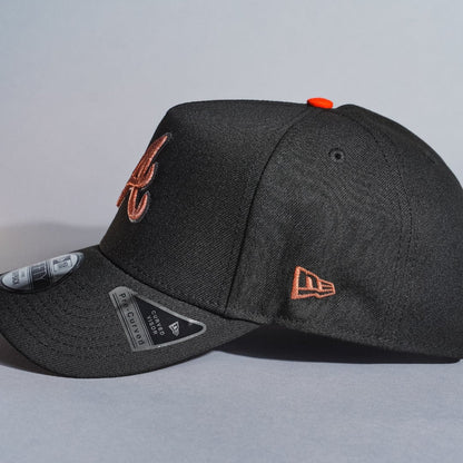 NEW ERA 9FIFTY A-FRAME BLACK ATLANTA BRAVES SNAPBACK W/ TURNER FIELD SIDE PATCH